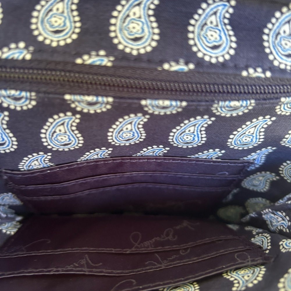 NWOT- Vera Bradley mini hipster Blue bandanna Crossbody Bag - Picture 7 of 7